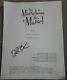 The Marvelous Mrs. Maisel Signed Script Rachel Brosnahan Pilot Mrs