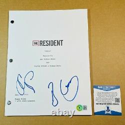 The Resident Signed Pilot Script By Emily Vancamp & Bruce Greenwood Beckett Coa