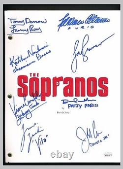 The Sopranos Cast Signed Pilot Episode Script by 8 JSA