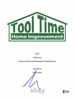 Tim Allen Signed Autograph Home Improvement Pilot Script Beckett Bas 4