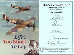 Tim Vigors autobiography book signed by 5 RAF Battle of Britain Fighter pilots