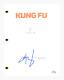 Tony Chung Signed Autographed Kung Fu Pilot Episode Script Screenplay ACOA COA