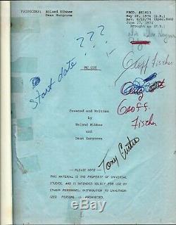 Tony Curtis Signed McCoy Movie 1974 WORKING PILOT SCRIPT Autographed by Curtis
