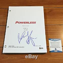VANESSA HUDGENS SIGNED POWERLESS FULL 35 PAGE PILOT SCRIPT with BECKET BAS COA