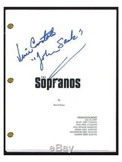 Vincent Curatola Signed Autograph THE SOPRANOS Pilot Script Johnny Sack COA