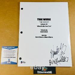WENDELL PIERCE SIGNED THE WIRE FULL 64 PAGE PILOT SCRIPT with BECKETT BAS COA