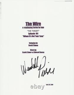 Wendell Pierce Signed The Wire 64 Page Pilot Full Script