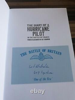 Ww2 Raf Dairy Of A Hurricane Pilot. F BLACKADDER SIGNED CARD. H/B BOOK
