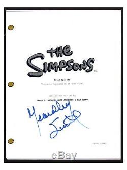 Yeardley Smith Signed Autographed THE SIMPSONS Pilot Episode Script Lisa COA