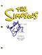 Yeardley Smith Signed The Simpsons Pilot Script Authentic Autograph Hologram