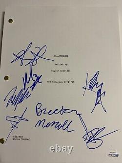 Yellowstone cast signed autographed full pilot script COA ACOA Rare