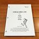 ZACHERY QUINTO SIGNED AMERICAN HORROR STORY PILOT FULL 60 PAGE SCRIPT with COA