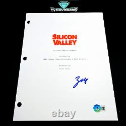 ZACH WOODS SIGNED SILICON VALLEY FULL PAGE PILOT SCRIPT with BECKETT BAS COA