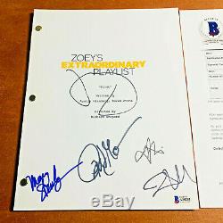 ZOEY'S EXTRAORDINARY PLAYLIST SIGNED PILOT SCRIPT BY 5 CAST JANE LEVY with BECKETT