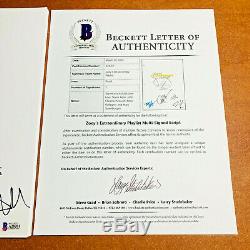 ZOEY'S EXTRAORDINARY PLAYLIST SIGNED PILOT SCRIPT BY 5 CAST JANE LEVY with BECKETT