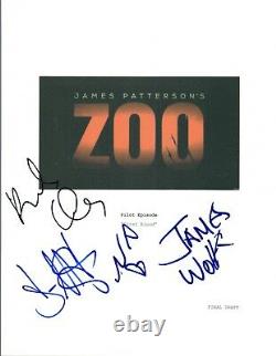 ZOO Cast Signed Autographed Pilot Episode Script By 4 Billy Burke Wolk +2 COA VD