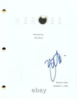Zachary Quinto Signed Autograph Heroes Full Pilot Script Star Trek Spock, Rare